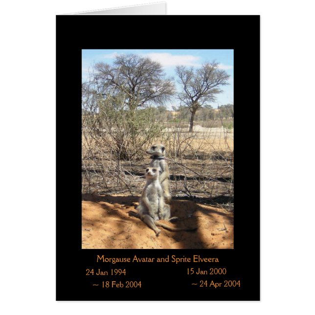 Morgause en Sprite — Legendenkaart (Voorkant)