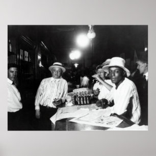 MORGEN BEGINT HET VERBOD VAN 1920 - SALOON POSTER