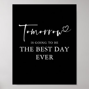 Morgen - De beste dag ooit repetitie dinerbord Poster