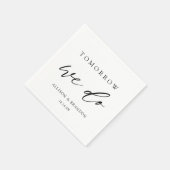 Morgen doen we Elegant Rehearsal Dinner Servet (Hoek)