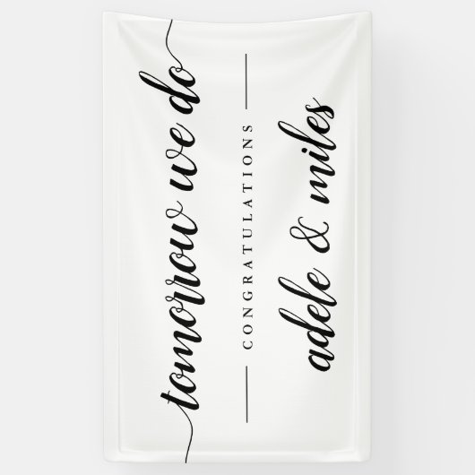 'Morgen doen we' repetitie Spandoek (Verticaal)