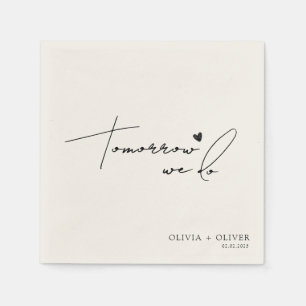 Morgen gaan we repeteren servet