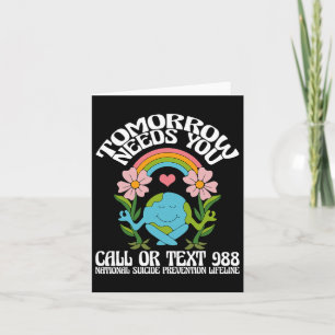Morgen heb je 988 kinderen nodig om zelfmoord te v kaart