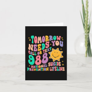 Morgen hebt u tekst 988 nodig, nationale zelfmoord kaart
