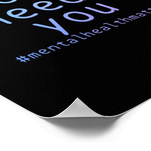 Morgen heeft je geestelijke gezondheid zaken zelfm poster (Hoek)