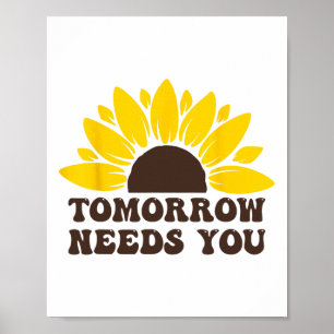 Morgen heeft je zelfmoord preventie bewustwording poster