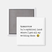 morgen komt er nooit magneet (Voorkant / Achterkant)