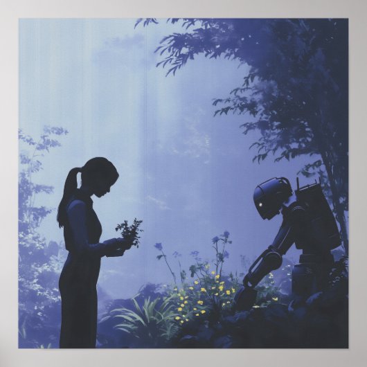 Morgen samen planten - Solarpunk Poster (Voorkant)