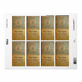 MORGEN STAR,groen,bruin geel Etiket (Full Sheet)