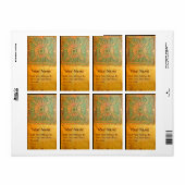 MORGEN STAR,groen,bruin geel Etiket (Full Sheet)