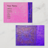 MORGEN STAR roze blauw Visitekaartje (Voorkant / Achterkant)