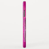 MORGEN STAR, roze, Fuchsia Black Monogram Case-Mate iPhone Case (Achterkant/rechts)
