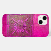 MORGEN STAR, roze, zwart, Fuchsia Case-Mate iPhone Case (Achterkant (horizontaal))