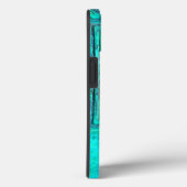 MORGEN STAR Turquoise Aqua Blue, Blauwgroen, Monog Case-Mate iPhone Case (Achterkant / Rechts)