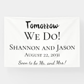 Morgen Trouwen We! Banner Voor Oefenavond