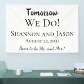 Morgen Trouwen We! Banner Voor Oefendiner (Beurs)