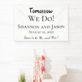 Morgen wel! Rehearings-binnenpartijbanner Spandoek (Insitu)