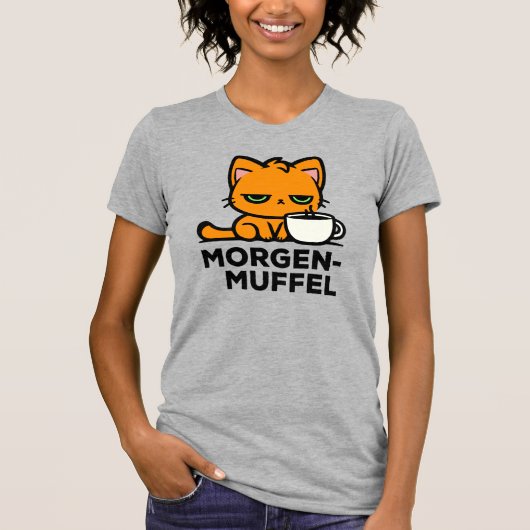 Morgenmuffel Sinaasappel T-shirt (Voorkant)