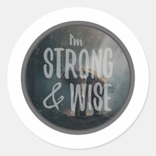 morgenochtend motivatie woorden voor zelfaanvaardi ronde sticker