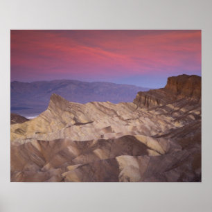Morgens eerste licht op Zabriskie Point en 2 Poster
