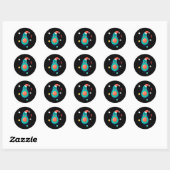 Moriah Elizabeth the dinosaur Ronde Sticker (Vel)