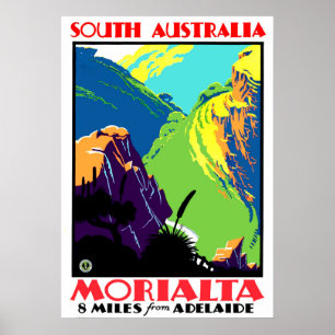 Morialta, 8 mijl van Adelaide, South Australia Poster