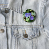Moring Glory Flowers — Button (In situ)