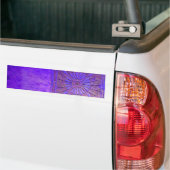 MORING STAR Paars Blue, Monogram Bumpersticker (Op Truck)