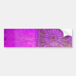 MORING STAR Paars Violet, Monogram Bumpersticker