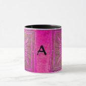 MORING STAR Pink, Fuchsia Black, Monogram Mok (Midden)