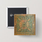 MORING STAR VIERKANTE BUTTON 5,1 CM (Voorkant /achterkant)