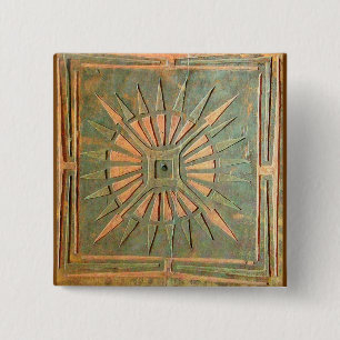 MORING STAR VIERKANTE BUTTON 5,1 CM