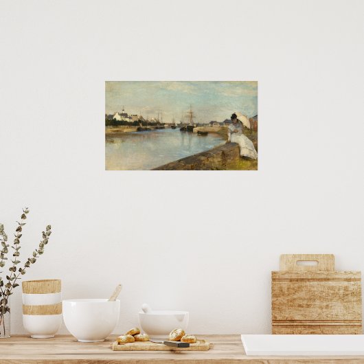 Morisot - de haven van Lorient 1869 Poster (Keuken)