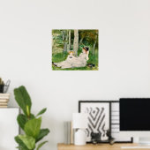 Morisot - Edge of Forest ( Edma en Jeanne ) 1872 Poster (Thuiskantoor)