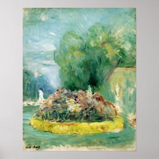 Morisot - Fontainebleau Park 1893 Poster (Voorkant)