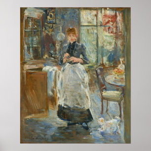 Morisot - In de eetkamer 1886 Poster