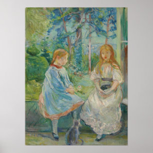 Morisot - jonge meisjes voor het raam 1892 poster
