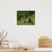 Morisot - Op het gazon 1874 Poster (Keuken)