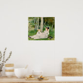 Morisot - Rand van het bos (Edma en Jeanne) 1872 Poster (Keuken)