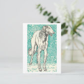 Moriz Jung Greyhound Imprimer carte postale (Debout devant)