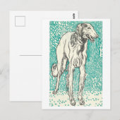 Moriz Jung Greyhound Imprimer carte postale (Devant / Derrière)