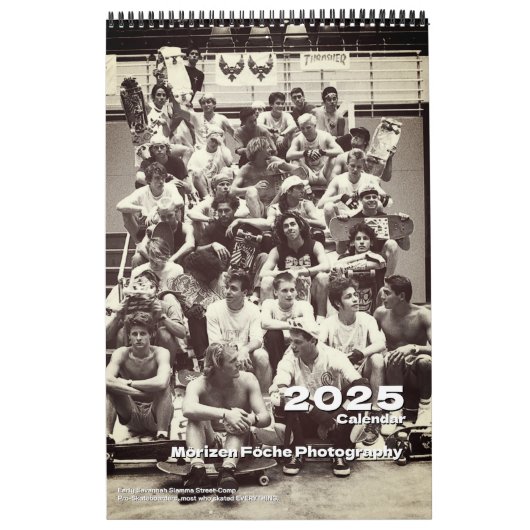 Morizen Föche Skateboard foto's 2025 Kalender (Hoes)