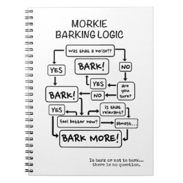 Morkie Barking Flow Chart Notitieboek