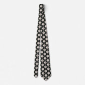 Morkie Black Tie Ronde Afbeelding Stropdas (Achterkant)