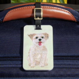 Morkie Dog Bagagelabel