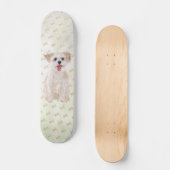 Morkie Dog Big and Small Skateboard (Voorkant)