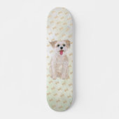 Morkie Dog Big and Small Skateboard (Voorkant)