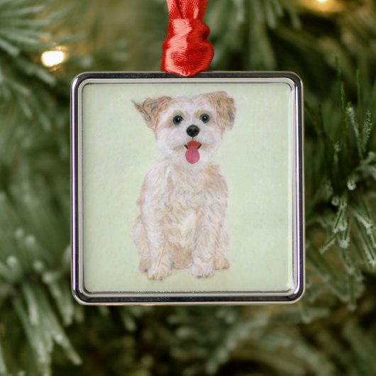 Morkie Dog Ornament (Boom)