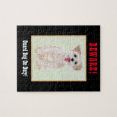 Morkie Funny Guard Dog Jigsaw Puzzle (Horizontal)