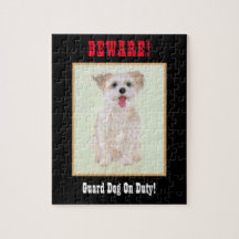 Morkie Grappige Waakhond Legpuzzel